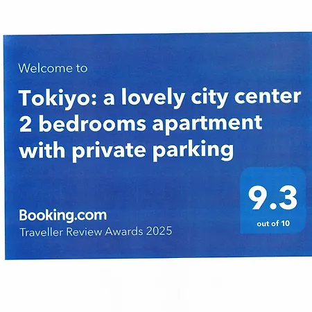 Tokiyo: A Lovely Center 2 Bedrooms With Private Parking Lägenhet *